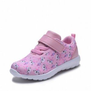 CUTEE Toddler Pink Ice Cream & Kitties Sneakers Sizes 5 To 10 Padded Lightweight